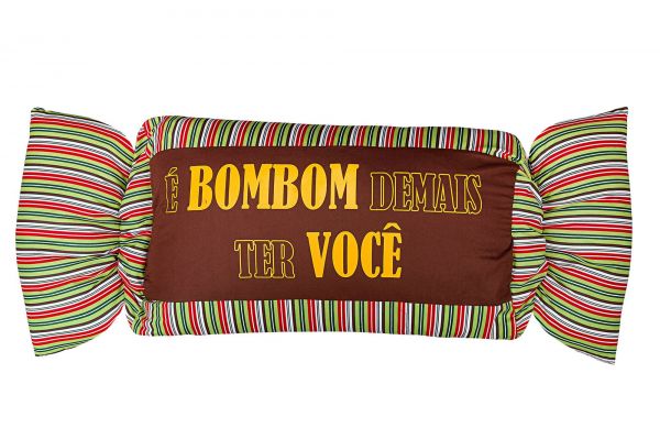 fronha estampada bombom